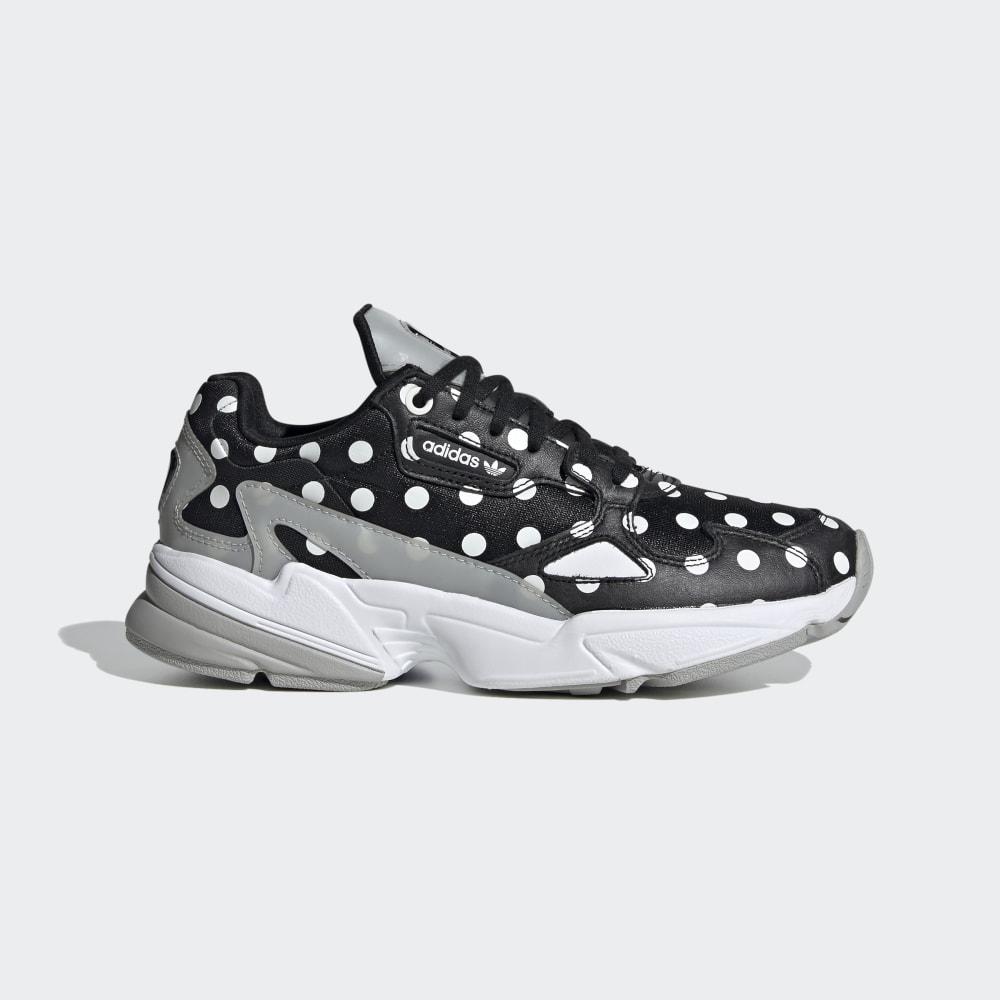 Adidas Women's Falcon Originals Shoes Black/White/Grey Ireland EH3522